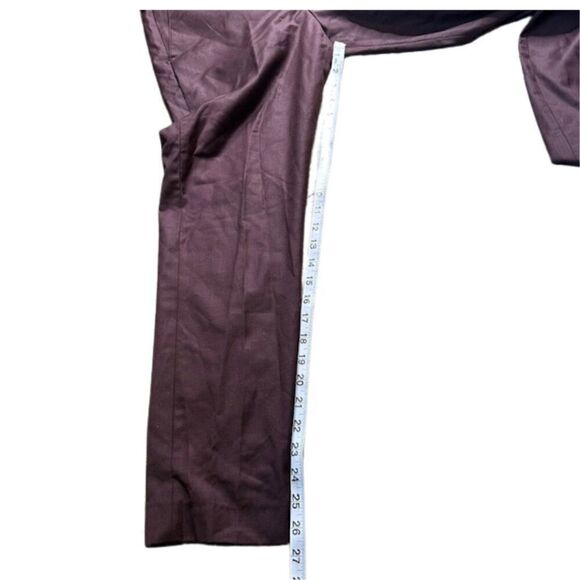 Burberry Brit Purple Eggplant Wool 220's Luxury Pants in‎ Size 30W x 26.5" IS - Picture 5 of 9